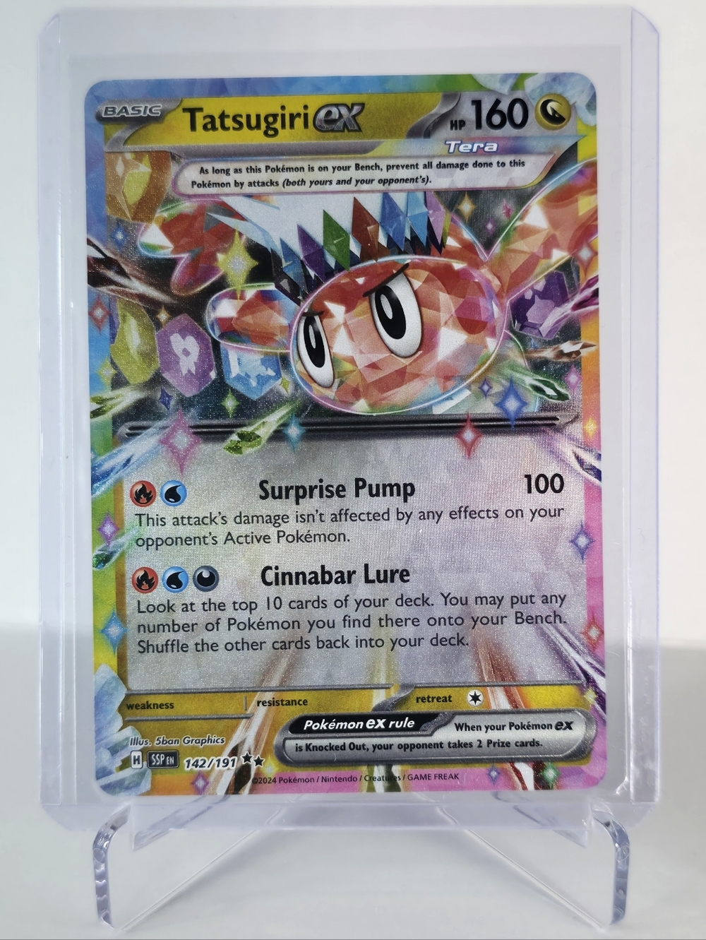 Pokémon TCG - Tatsugiri ex - Surging Sparks - Double Rare - 142/191